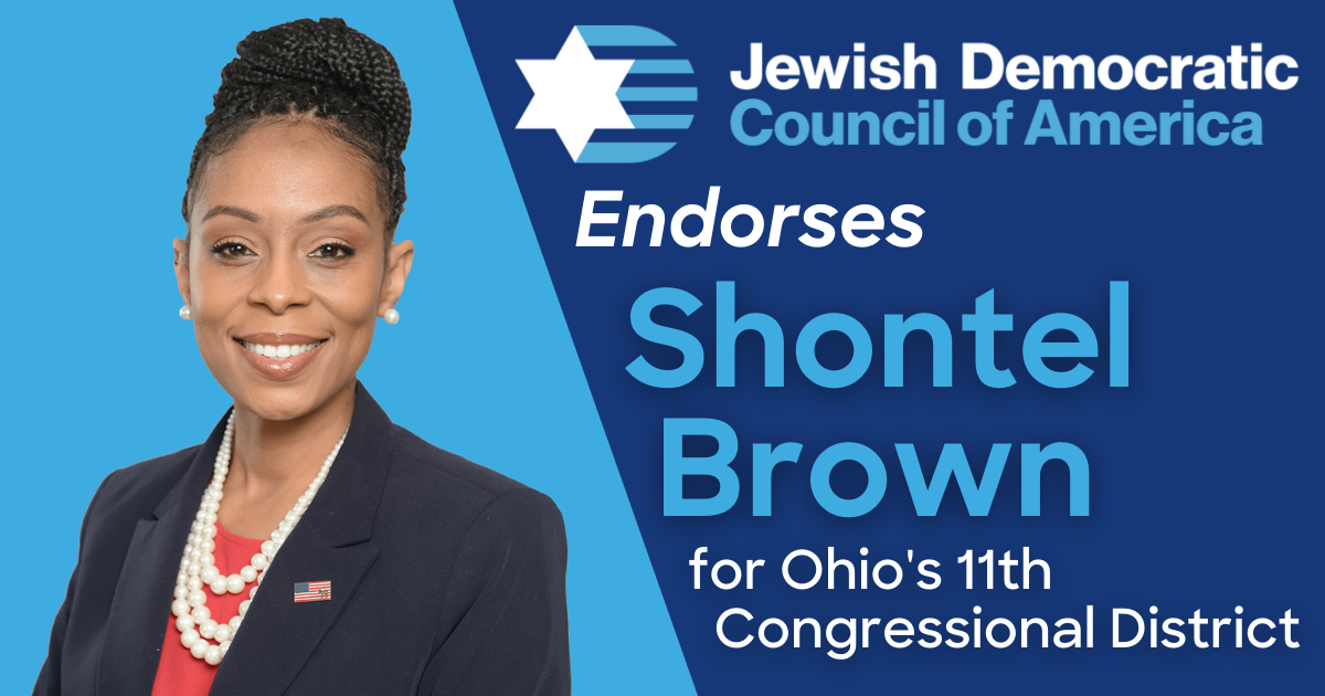 Jewish Dems Endorse Shontel Brown In Oh 11 Primary Jewish Democratic Council Of America